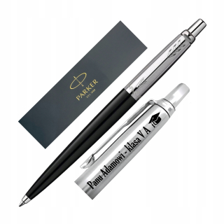 Guľôčkové pero Parker Jotter, čierno-strieborné